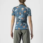 Tricou cu maneca scurta Castelli Unlimited, Sentiero, de dama, Bleumarin/Bleu/Portocaliu, XS