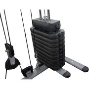 Aparat Multifunctional Fitness 1 Post Dhs 3001 - Negru-Gri