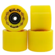 Roti Penny Board - 60 x 45 mm, Set 4 buc, Galben
