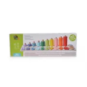 Joc Educativ Din Lemn Moni 2052 - 89 Pcs, 3 Ani+, Multicolor