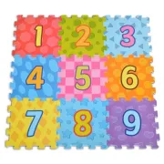 Puzzle copii, numere moale, Moni 3020, 9 piese