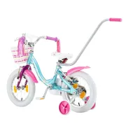 Bicicleta Copii Polar 2023 Unicorn - 14 Inch, Albastru-Roz