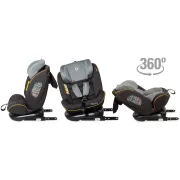 Scaun Auto Copii, Rotativ cu Isofix,Coccolle Nova, 0-36 Kg - Gri