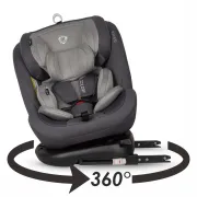 Scaun auto copii, rotativ cu isofix Coccolle Nova Moonlit, 0-36 kg - Gri