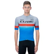 TRICOU CUBE TEAMLINE JERSEY S/S BLUE RED GREY XL