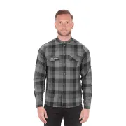 TRICOU CUBE WORK SHIRT L/S GREY CHECK  XL L