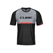 TRICOU CUBE EDGE ROUND NECK JERSEY S/S BLACK GREY XL