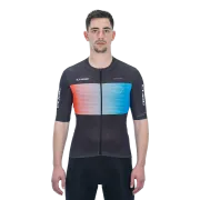 TRICOU CICLISM CUBE TEAMLINE JERSEY S/S BLACK BLUE RED L