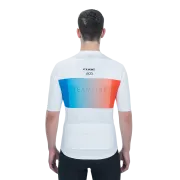 TRICOU CICLISM CUBE TEAMLINE JERSEY S/S WHITE BLUE RED M