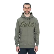 HANORAC CUBE ORGANIC ZIP HOODIE OLIVE S
