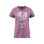 TRICOU CUBE ORGANIC WS T-SHIRT FICHTELMOUNTAINS BERRY XS (34)