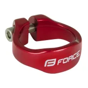 Colier Bicicleta Force 34.9mm, Aluminiu Rosu