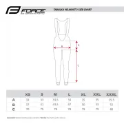 Pantaloni lungi cu bretele fara bazon Force Z70 negri M