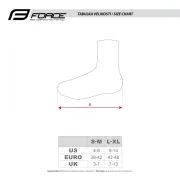 Huse pantofi Force Lycra Termo negre L-XL