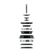 Cuvete Force Taper 1.1/8-1.1/2 56mm, Negru