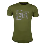 Tricou FORCE FLOW maneci scurte verde XXXL