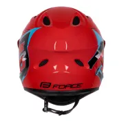 Casca Force Tiger Downhill Rosu/negru/Bleu S-M (57-58 cm)