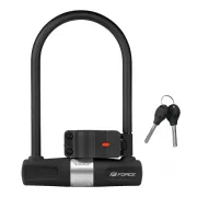 Lacat U-lock FORCE Cu suport de prindere 11.5x18.9cm Negru
