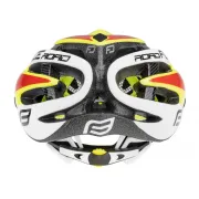 Casca Force Road, fluo/alb/rosu S-M (54-58 cm)