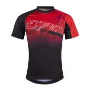 Tricou ciclism Force MTB Core, rosu/negru, XXL