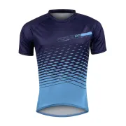 Tricou maneca scurta Force MTB Angle, albastru, XS