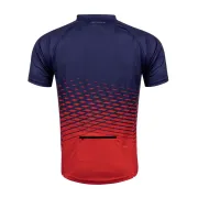 Tricou maneca scurta Force MTB Angle, albastru/rosu, XXXL