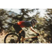 Tricou maneca scurta Force MTB Angle, albastru/rosu, XXXL