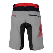 Pantaloni scurti Force MTB-11, bazon detasabil, Gri/Rosu/Negru, XXL