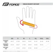 Manusi Force Line fara banda fluo/negru M