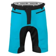 Pantaloni scurti Force MTB-11, bazon detasabil, Albastru/Negru, S