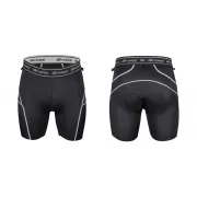 Pantaloni scurti Force MTB-11, bazon detasabil, Rosu/Negru, XXL