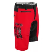 Pantaloni scurti Force MTB-11, bazon detasabil, Rosu/Negru, XXL