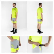 Pantaloni scurti cu bazon Force Storm, gri/fluo XL