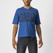 Jersey cu maneca lunga Castelli Trail Tech LS Tee, Albastru/Negru, L