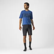 Jersey cu maneca lunga Castelli Trail Tech LS Tee, Albastru/Negru, L