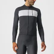 Tricou cu maneca lunga Castelli Prologo 7 LS, Antracit/Alb, L