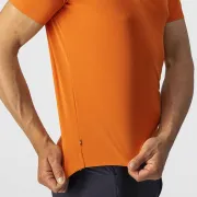 Tricou casual cu maneca scurta Castelli Tech 2 Tee, Portocaliu, XL