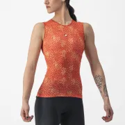 Bluza de corp fara maneci Castelli Pro Mesh 4 W SL de dama Portocaliu S