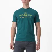 Tricou casual Castelli Armando 2 Tee Turcoaz XL