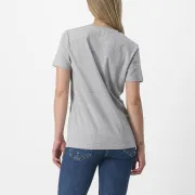 Tricou casual Castelli Pedalare Tee de dama Gri M