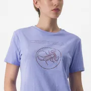 Tricou casual Castelli Pedalare Tee de dama Violet M