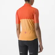 Tricou cu maneca scurta Castelli Velocissima de dama Galben/Portocaliu M