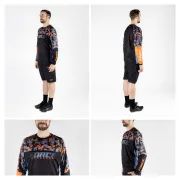 Bluza Force Reckless Maneca Lunga Black-Orange M