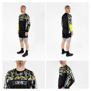 Bluza Force Reckless Maneca Lunga Black-Yellow-Grey M