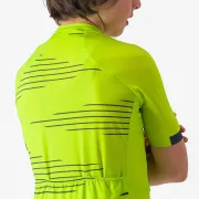 Tricou cu maneca scurta Castelli Aero Kid pentru copii Galben Fluo/Bleumarin 12A