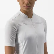 Tricou cu maneca scurta Castelli Anima 4 de dama Alb XS