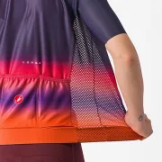 Tricou cu maneca scurta Castelli Climbers 4.0 W de dama Bleumarin/Magenta/Portocaliu XS