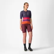 Tricou cu maneca scurta Castelli Climbers 4.0 W de dama Bleumarin/Magenta/Portocaliu XS