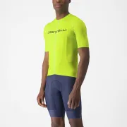 Tricou cu maneca scurta Castelli Elements Galben Fluo S