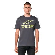 Tricou Alpinestars Ride 4.0 CSF Tee Charcoal/Lime/Black XXL